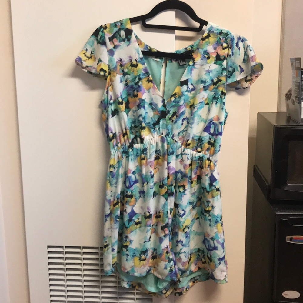 Forever 21 floral romper